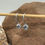 Thumbnail: 14KW Aquamarine round drop earring