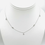 Thumbnail: 18KW Round Rosecut Diamond alt necklace