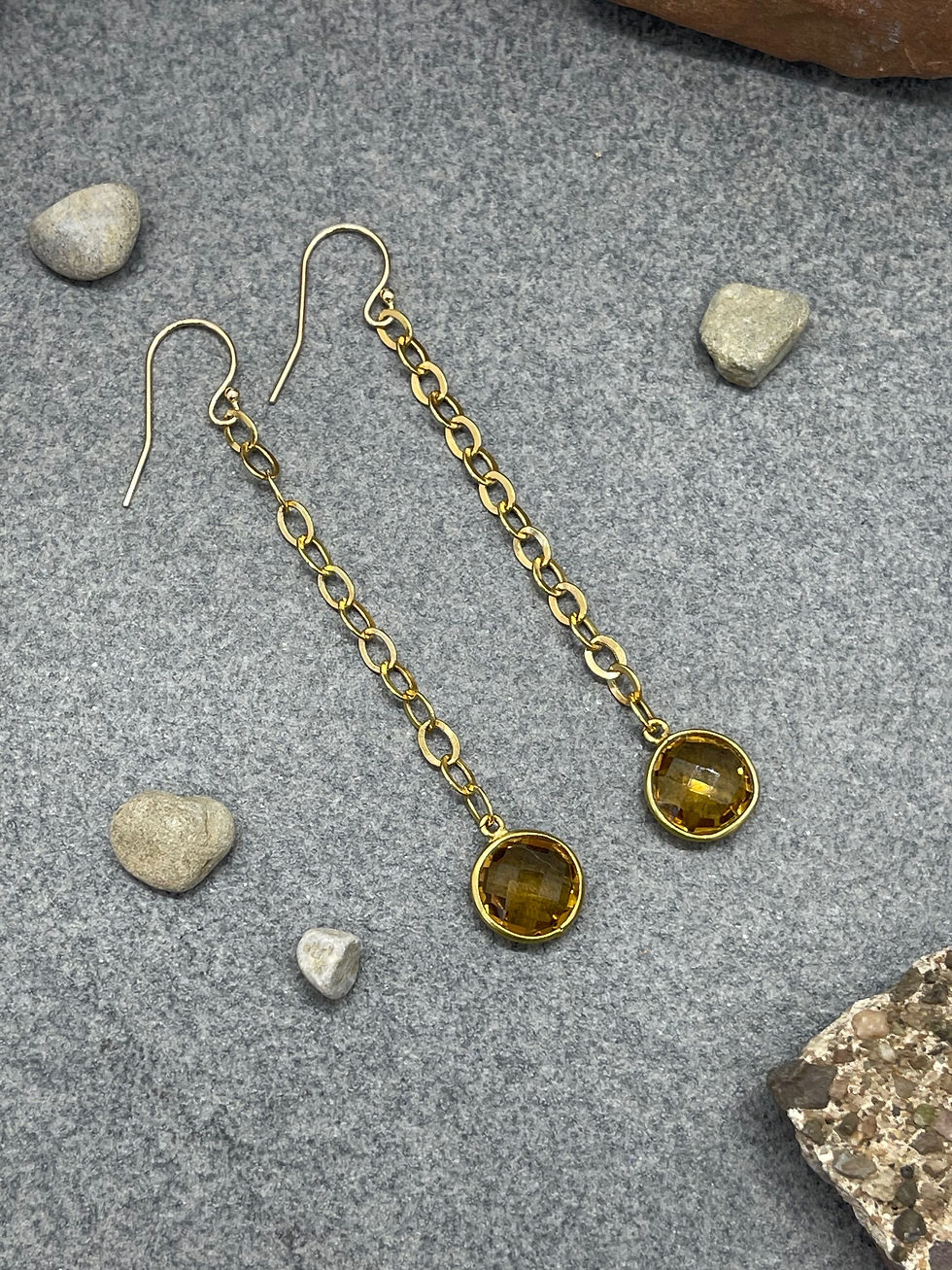14K Citrine Kylie dangle earring