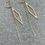 Thumbnail: 14K Diamond kite chain earring