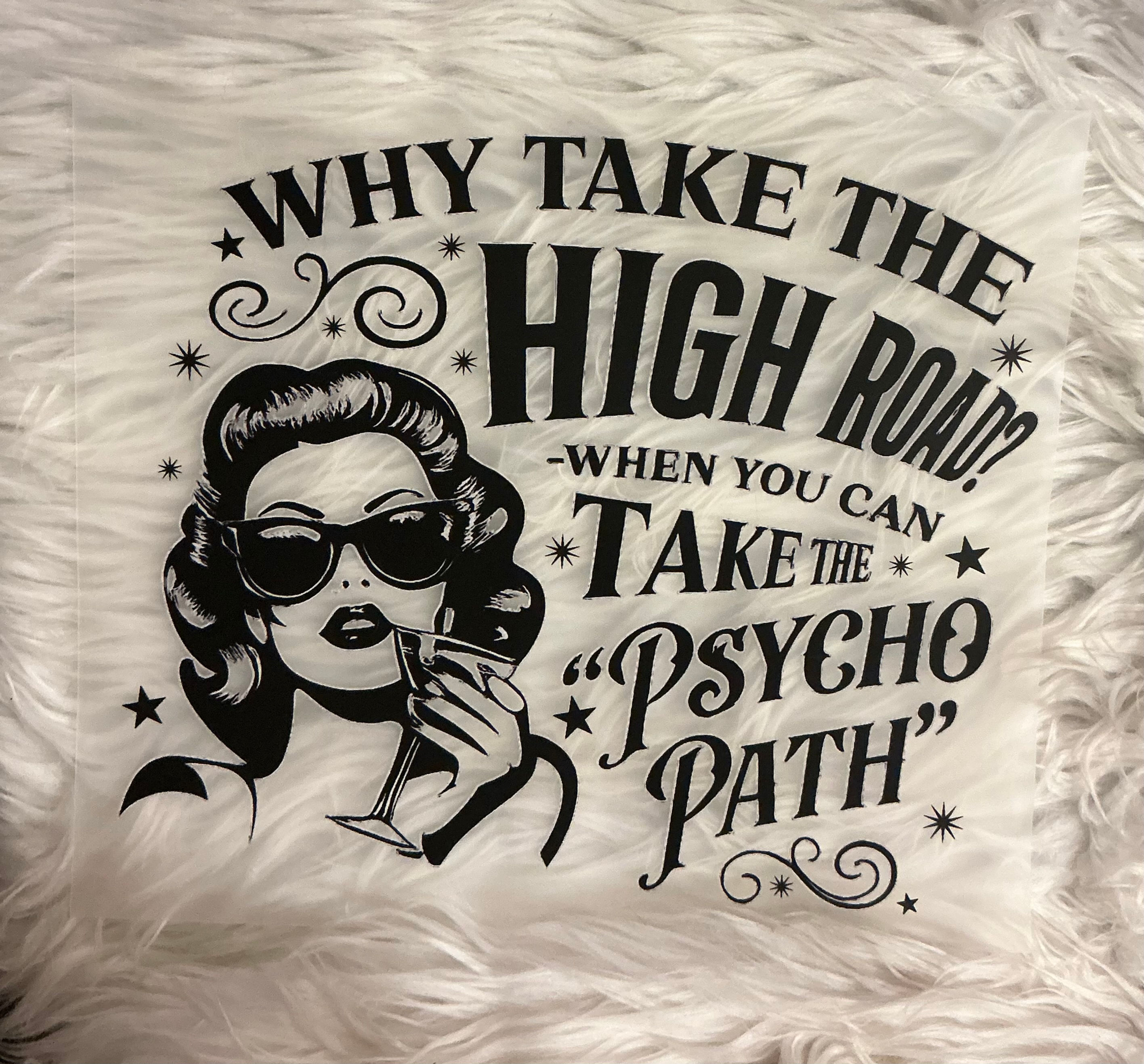 Why Take the High Road….