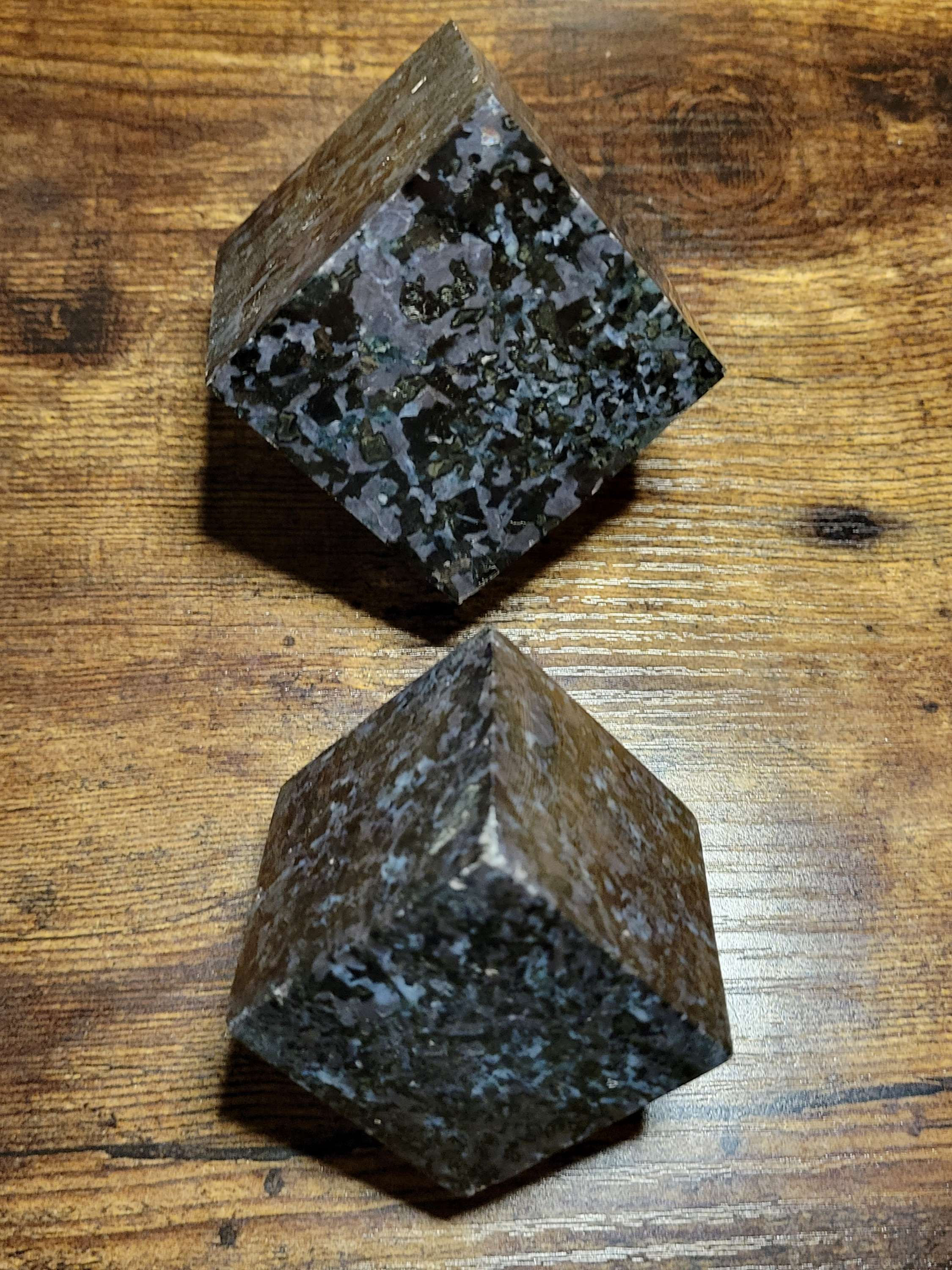 Indigo Gabbro (Merlinite) Cubes