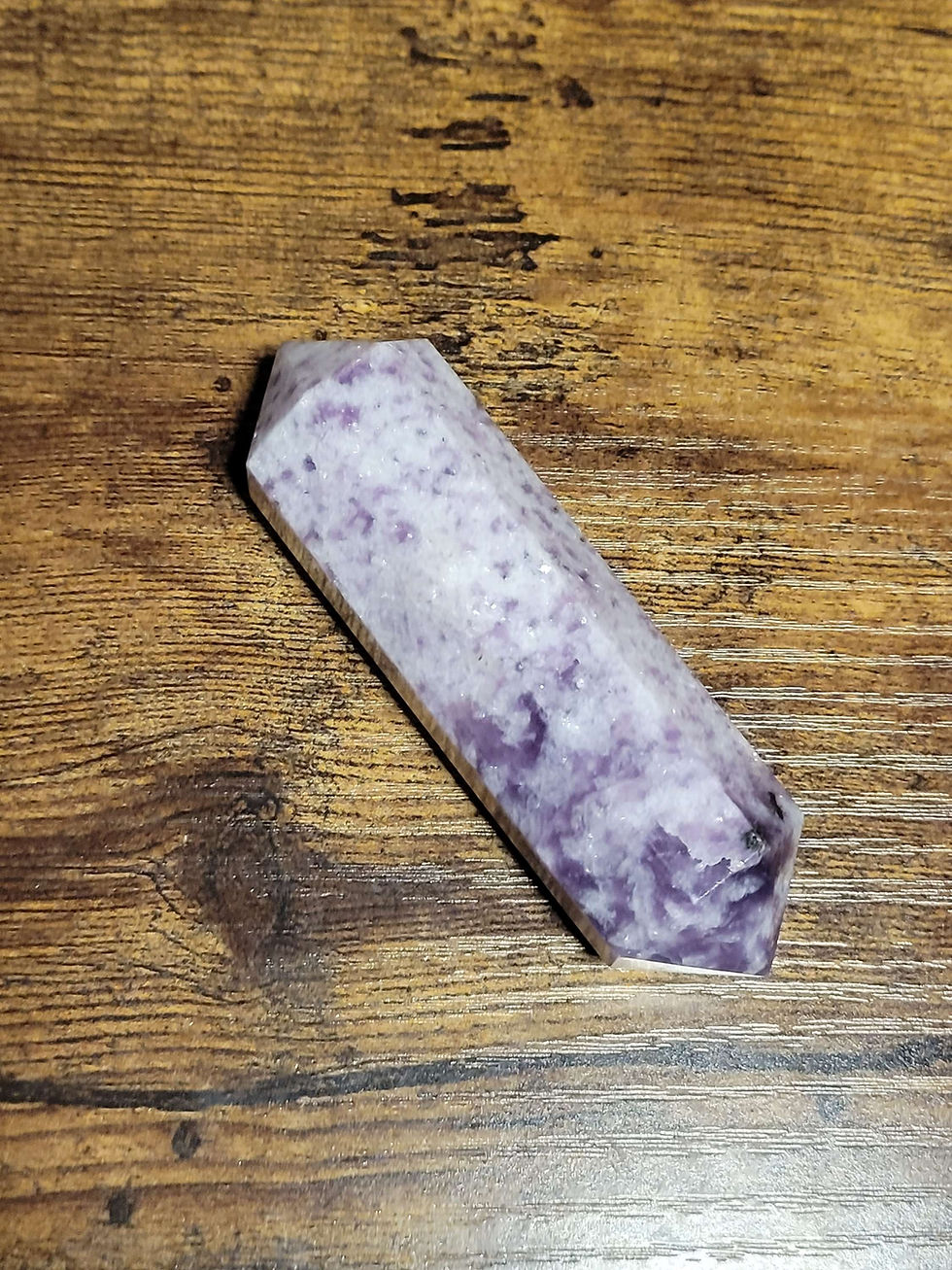 Thumbnail: Lepidolite Double Terminated Crystal