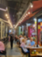 Café in de avond