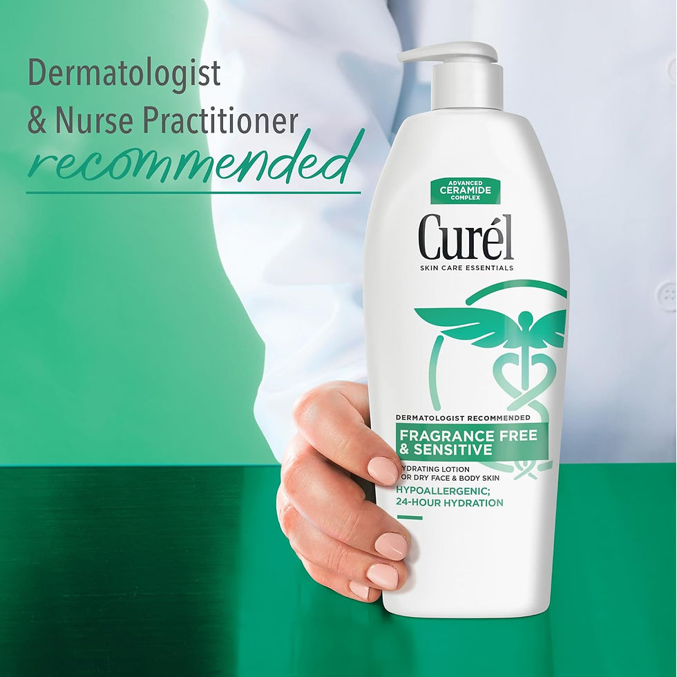 Thumbnail: Curel Fragrance Free Lotion, Sensitive Hypoallergenic Lotion for Dry Skin, 13 Oz
