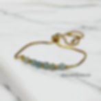 Mini Aquamarine Slider Bracelet Pic 2