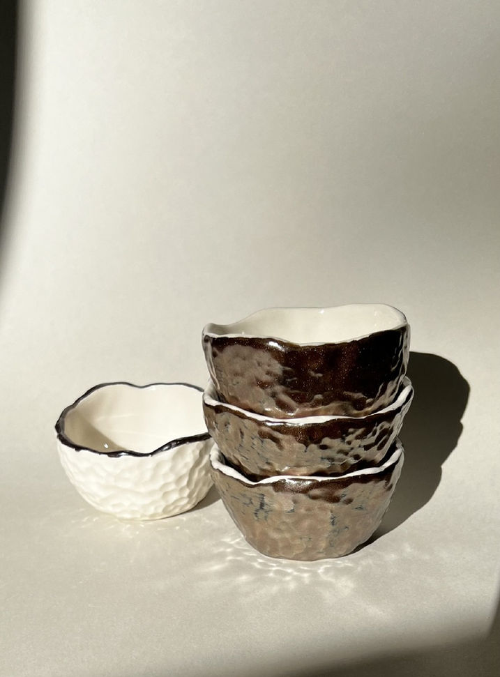 Χειροποίητο κεραμικό μίνι μπολ Stellar από Marina Prousali