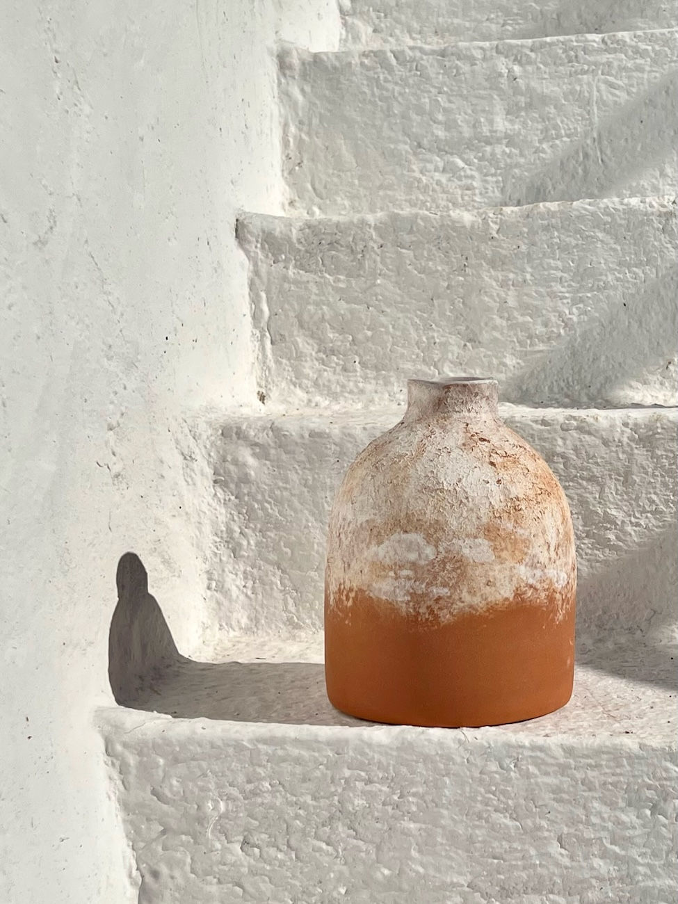 διακοσμητικό κεραμικό βάζο Aegean Salt με φυσική υφή