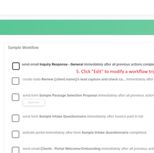 How to Modify Workflow Steps or Emails in Dubsado