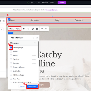Managing Your Website Navigation Menu in Wix Studio
