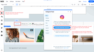 How to Connect Instagram to Wix