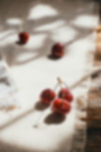 apples on a blanket