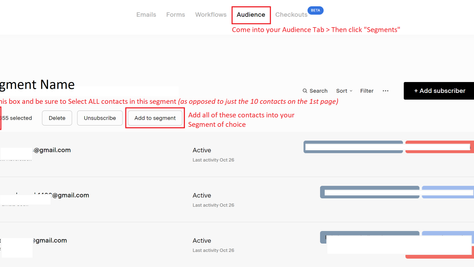 How to Move Subscribers in Bulk to a new Segment in Flodesk