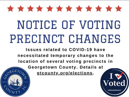 Voting Location Changes!- UPDATED