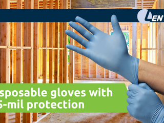 Industrial strength disposable gloves