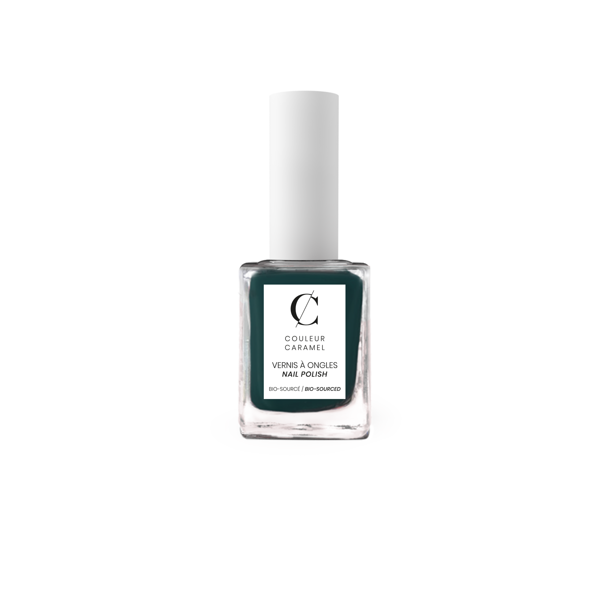 Vernis Bio Sourcé, N°92 Bleu Paon, Couleur Caramel