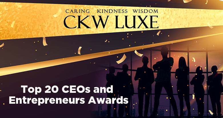 CKW LUXE TOP 20 ESTEEMED CEO AWARD FLYER