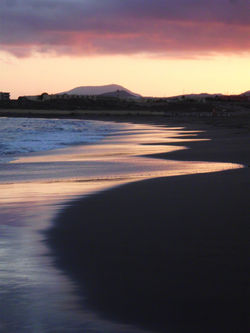 Sunset at Playa de La Tejita