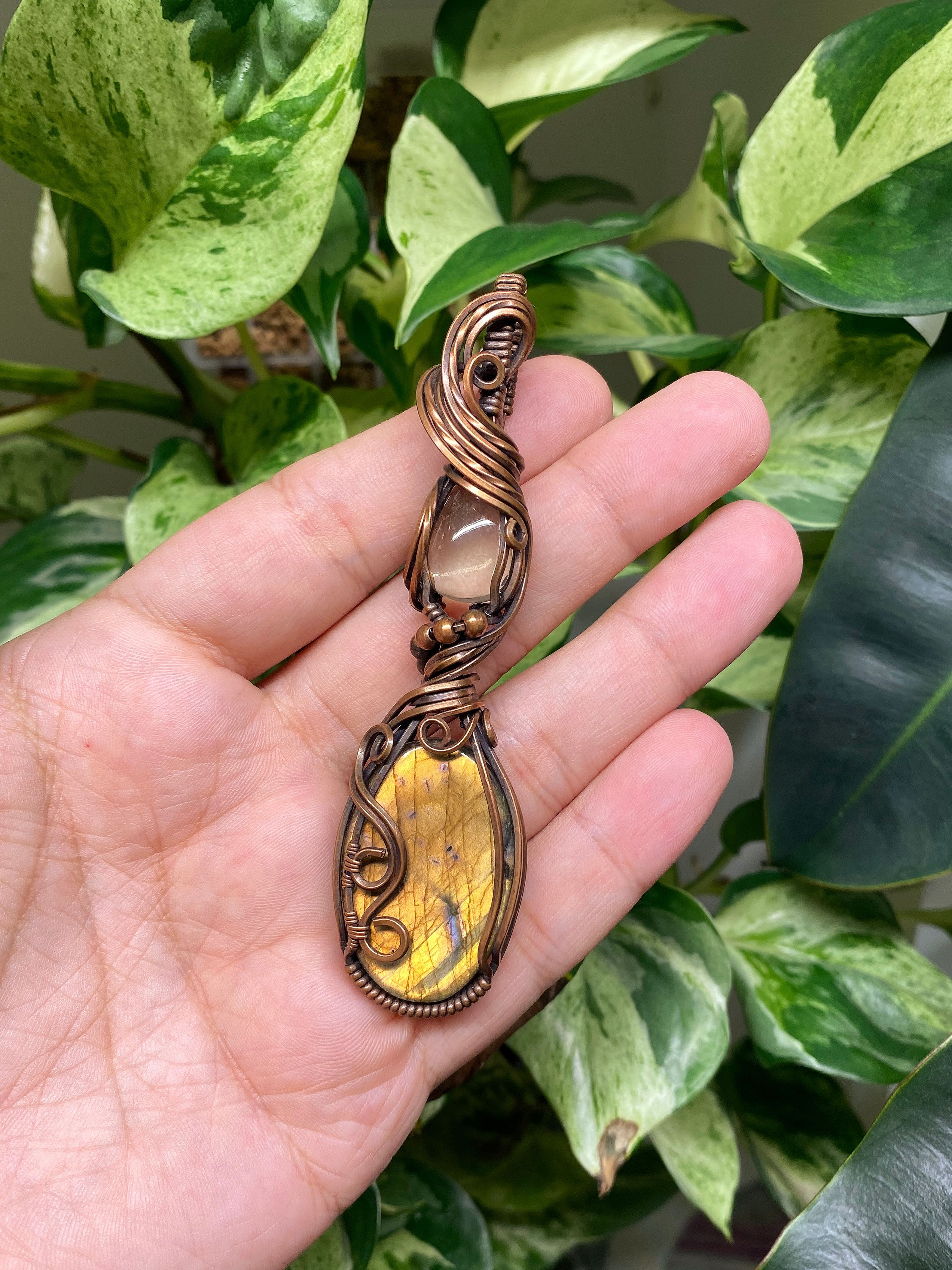 Lemon Quartz & Labradorite 