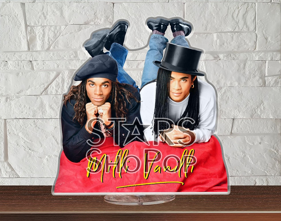 Thumbnail: milli vanilli figure, milli vanilli doll, milli vanilli merch, milli vanilli gift, milli vanilli standee, memorabilia, rare