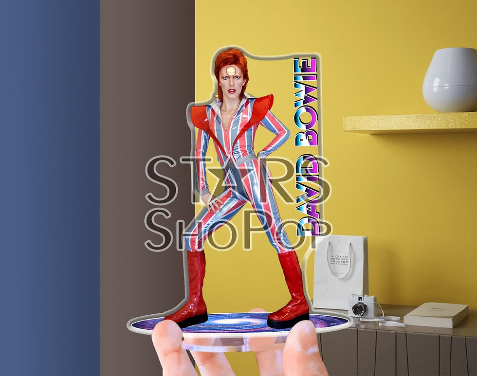Thumbnail: David Bowie figure, David Bowie doll, David Bowie merch, David Bowie gift, collectibles, David Bowie memorabilia, Bowie rare