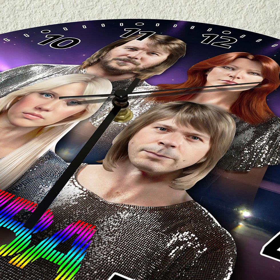 Thumbnail: abba Wall Clock, voyage abbatars, abba doll, abba merch, abba gift, abba standee, abba memorabilia, abba figurine, abba rare