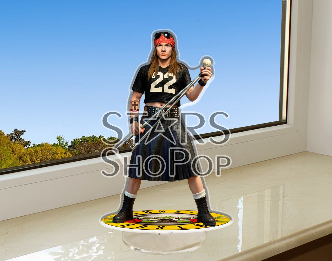 Axl Rose figure, Axl Rose doll, Axl Rose merch, Axl Rose memorabilia, Guns N' Roses music, Guns N' Roses fans, collectibles