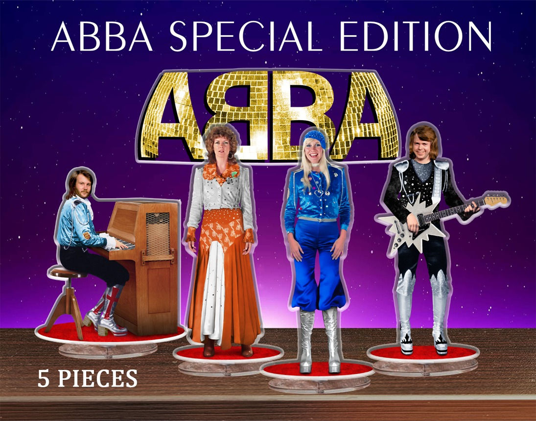 abba figure, abba waterloo eurovision special, abba doll, abba merch, abba gift, abba standee