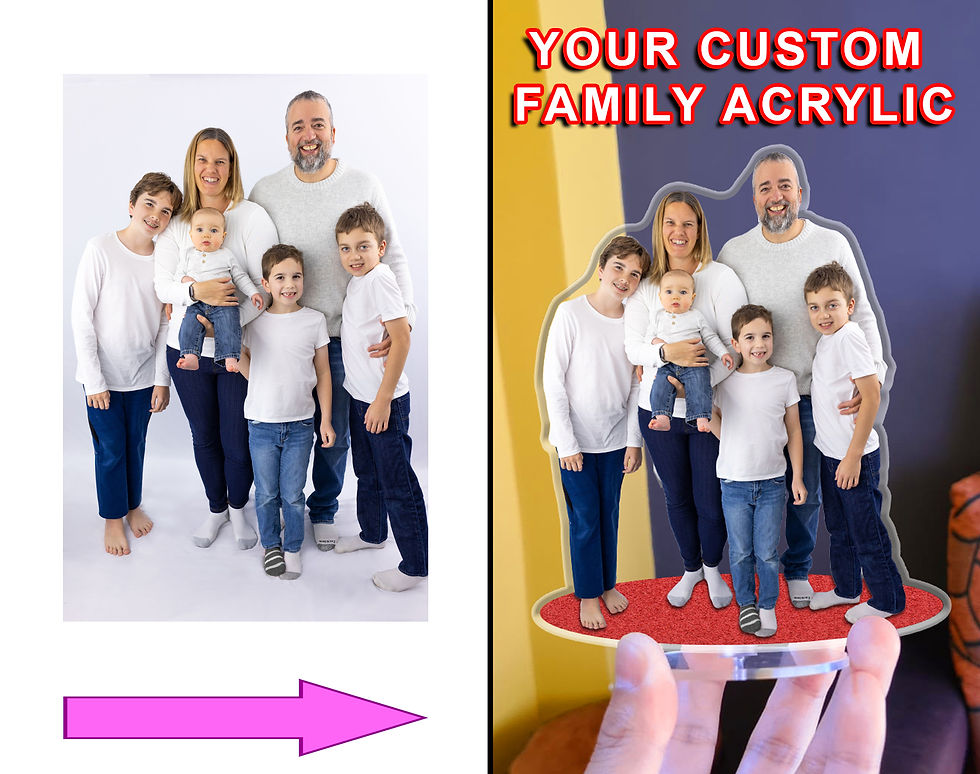 Thumbnail: Custom Figure, Personalized Gift for Family, Movies, Pet, Friend, Custom Standee