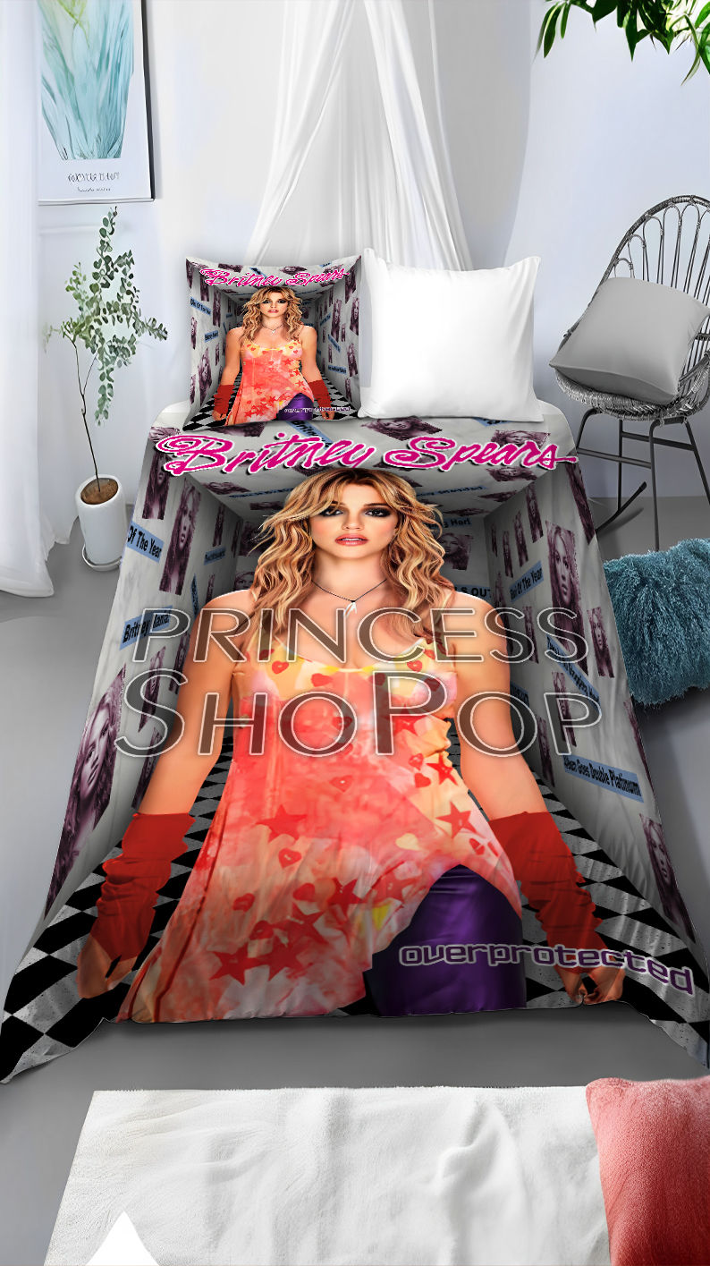 Britney Spears "Overprotected" Duvet Cover Size US Twin / EU Single