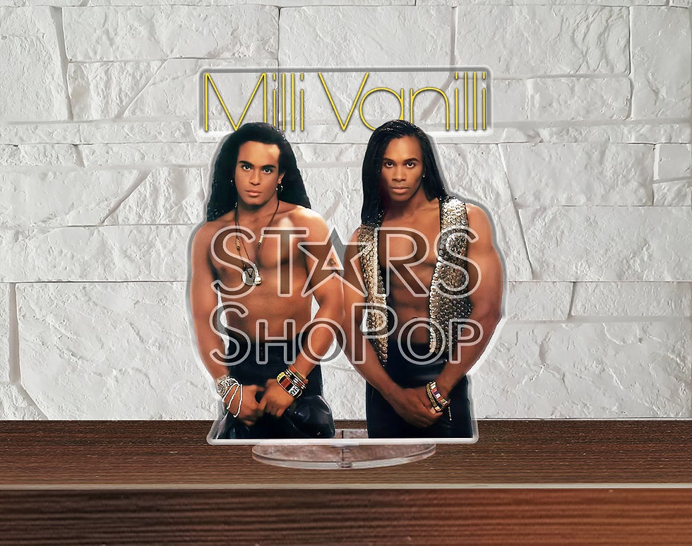 Thumbnail: milli vanilli figure, Girl You Know It's True, milli vanilli doll, milli vanilli merch, milli vanilli gift, milli standee