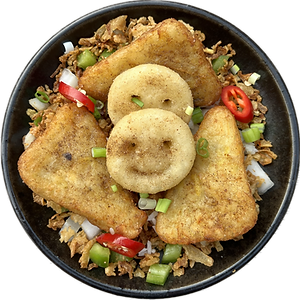 Salt & Pepper Smiley Browns