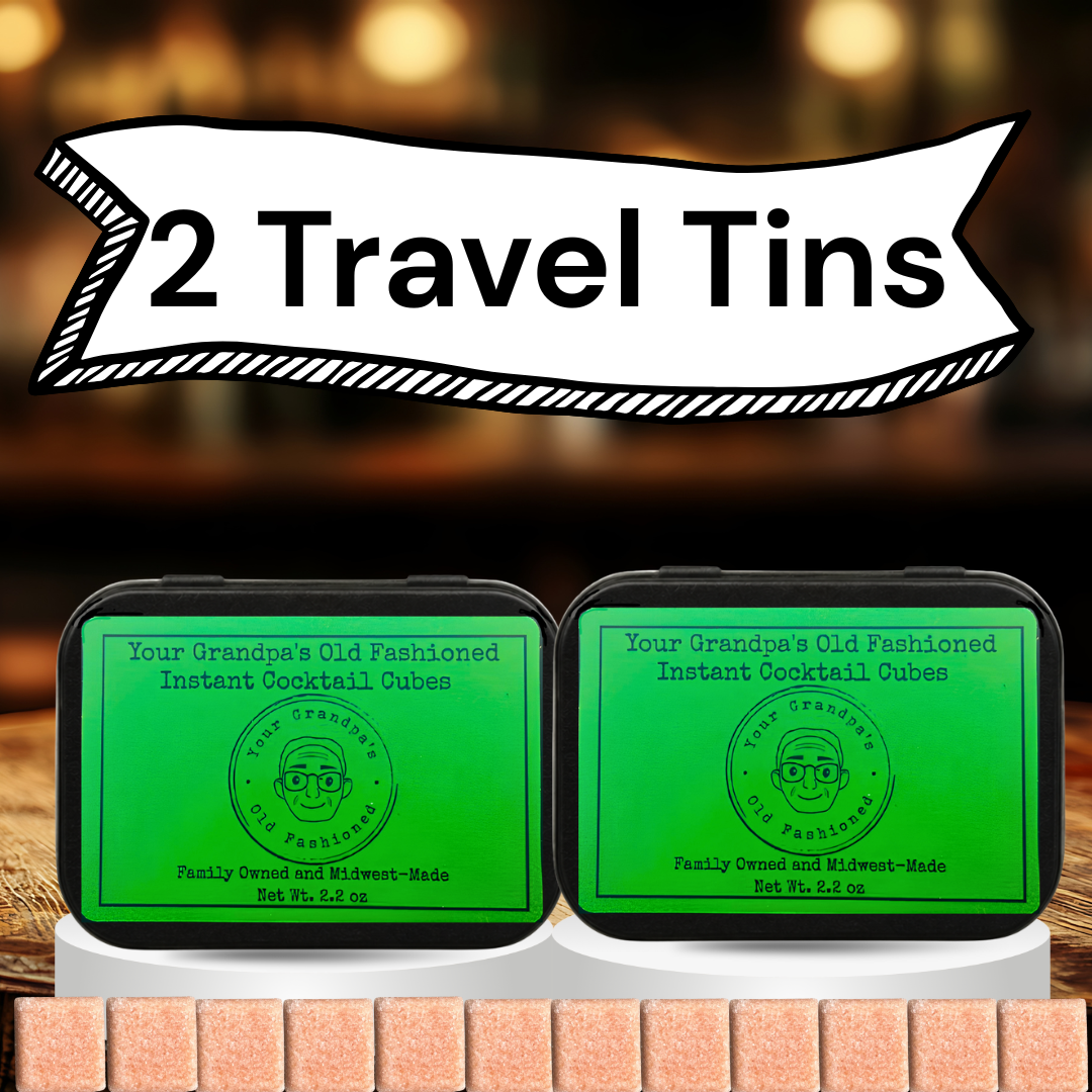 Instant Old Fashioned Cocktail Cubes - Your Grandpa's Old Fashioned - 6 Pack Tin