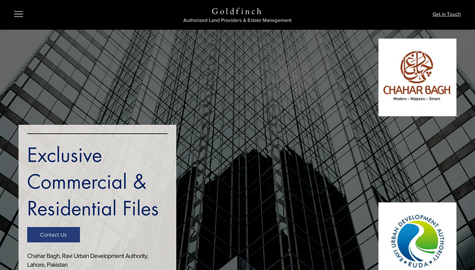 Goldfinch Website - Digfinch