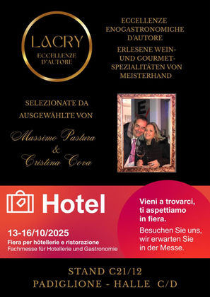 Notre maison Yannick Prévoteau Champagne est représentée à la Foire HOTEL Bolzano 2025