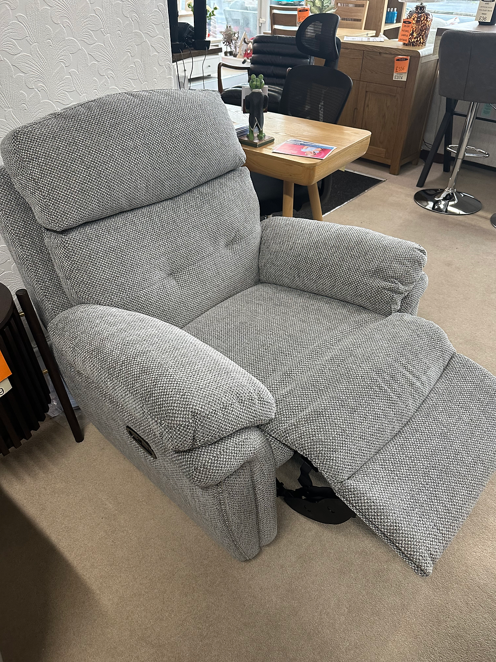 Thumbnail: Lazboy Baxter 3 Seater manual recliner and Electric reclining chair