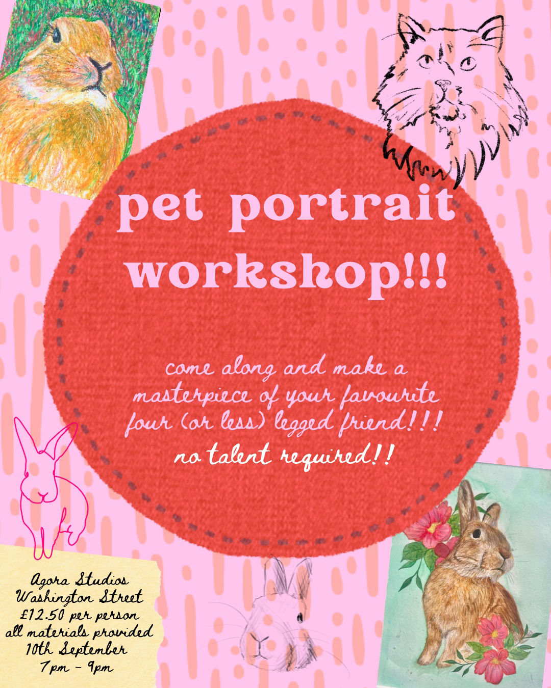 Pet Portrait Workshop!!