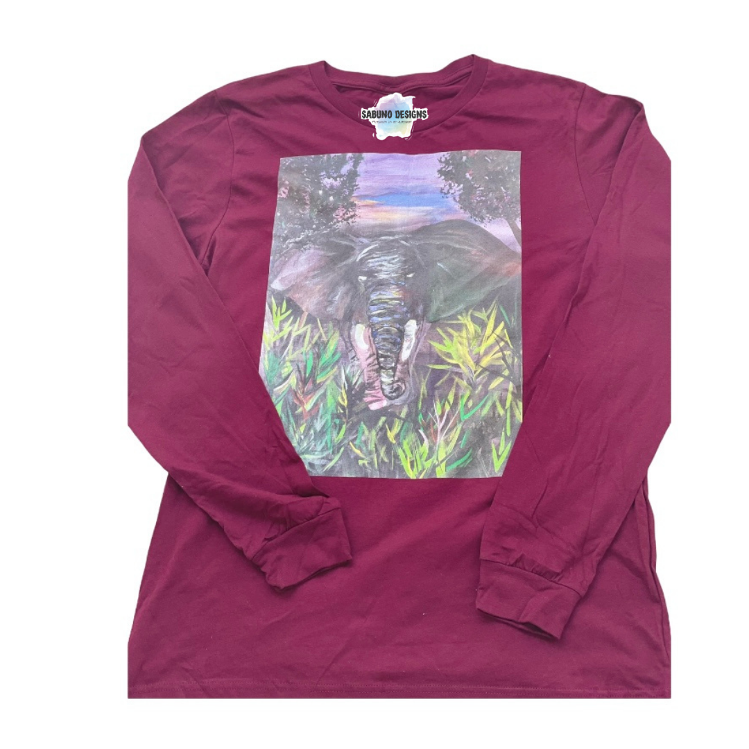 SABUNO DESIGNS "Elephant" T-shirt for ADULTS