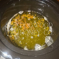 Melted beeswax