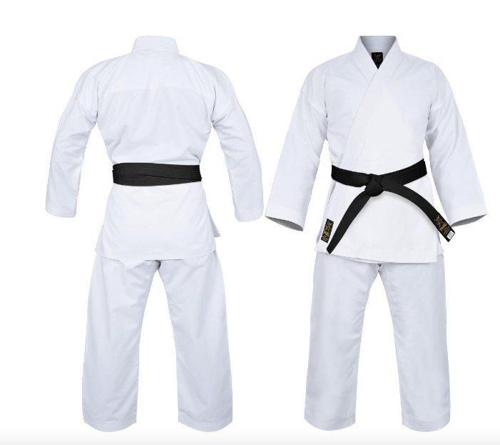 Thumbnail: Gold Deluxe Brushed Canvas Karate Uniform (14oz)