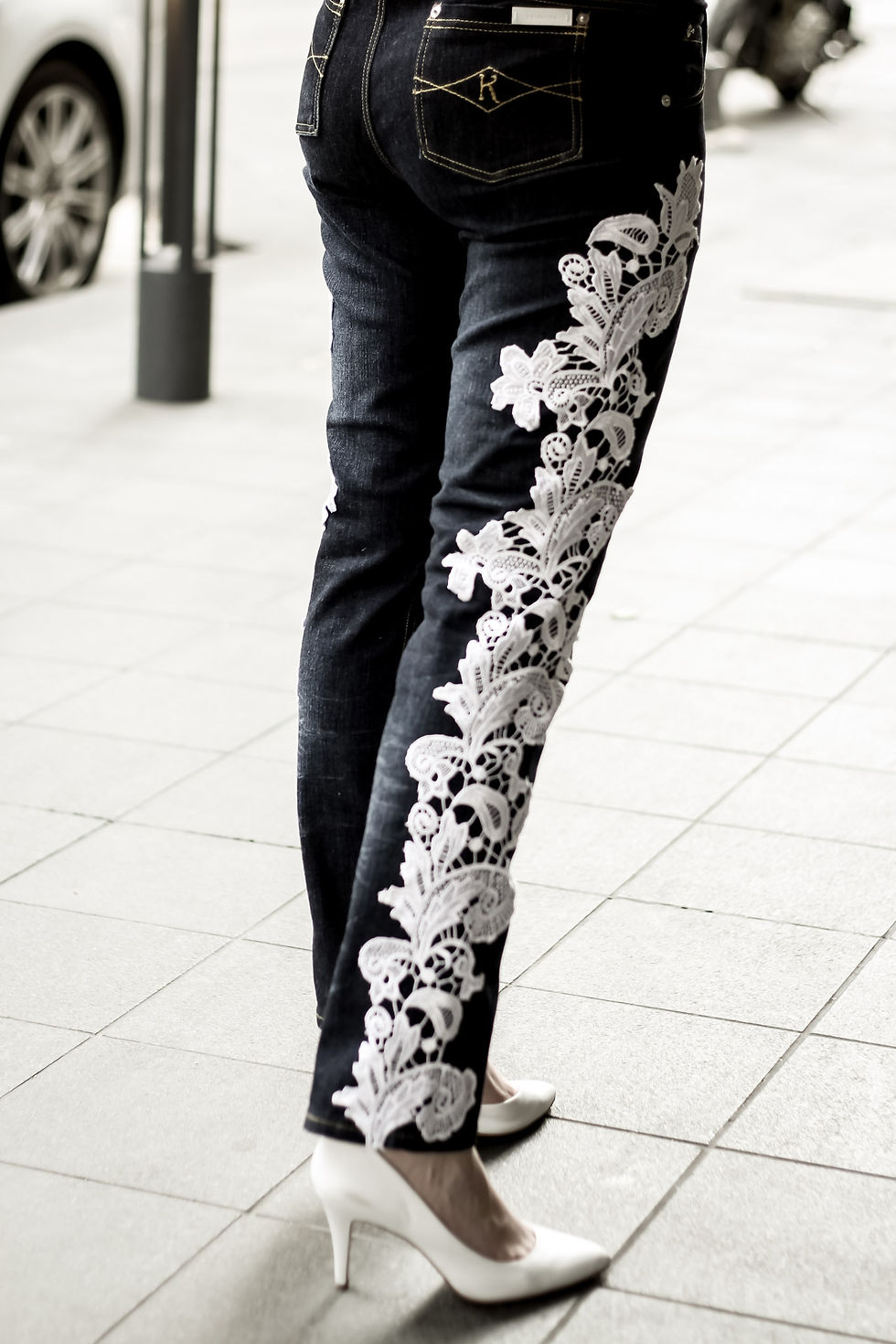 Santorini Dantela Denim