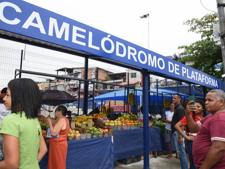 Prefeitura inaugura camelódromo com cobertura isotérmica para 30 ambulantes em Plataforma