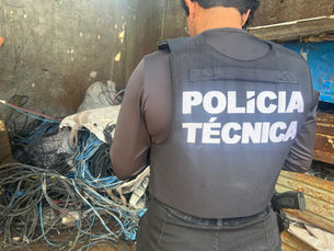 Mais de uma tonelada de cabos de alumínio é recuperada pela SSP em Salvador