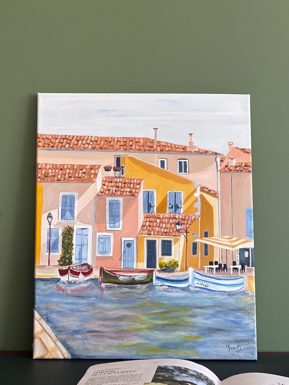 Martigues toile originale Inès Benoteau