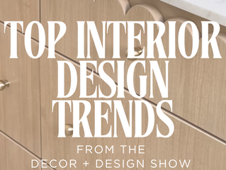Top interior design trends from the decor & design show
