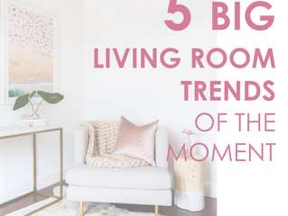 5 Big living room trends of the moment