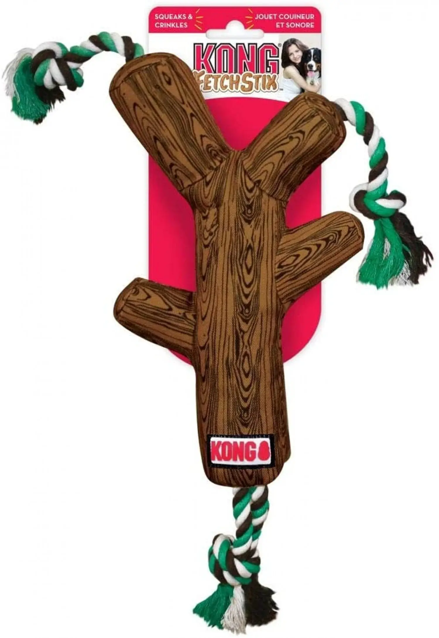 KONG FETCHSTIX WITH ROPE MEDIUM