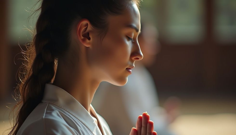 Mokusu- a quiet meditative time before and at the end of class