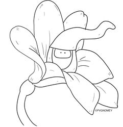 Gnome coloring book page.