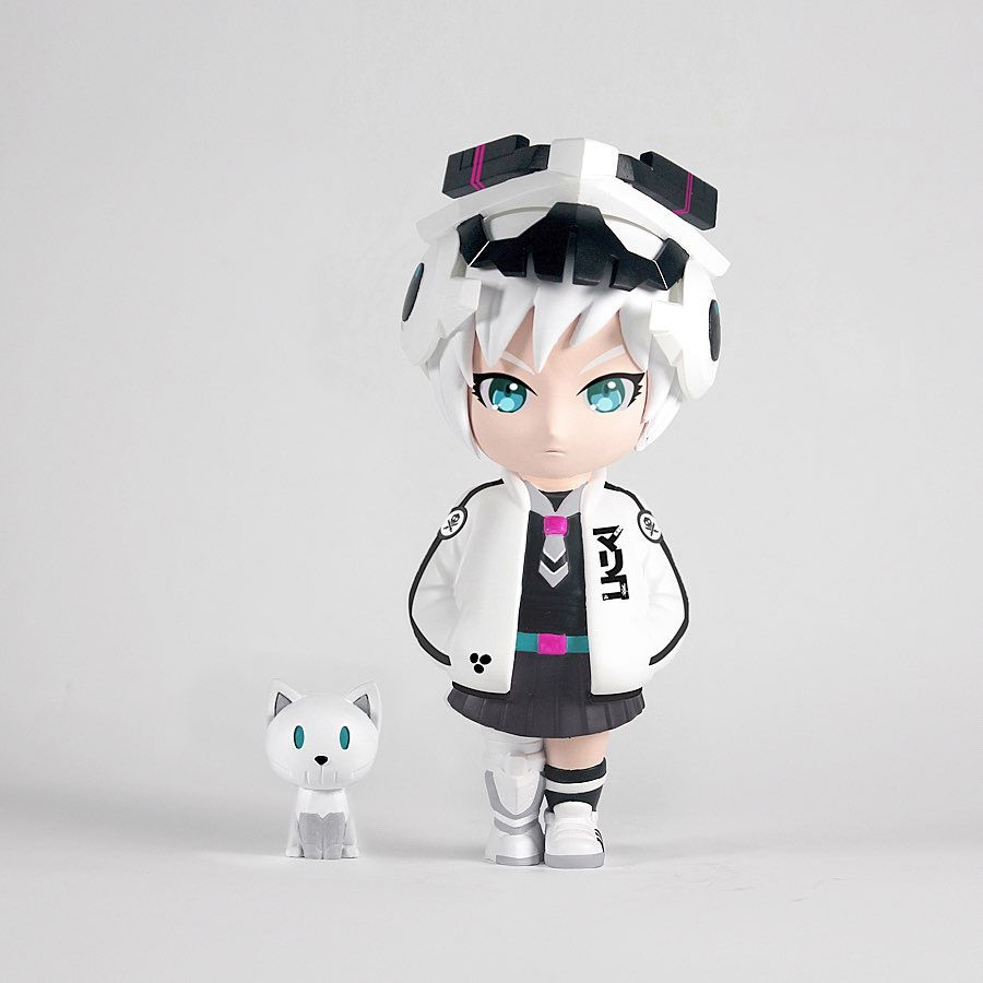 Thumbnail: M A R I K O- OG Black + Ghost White Edition Vinyl Toys